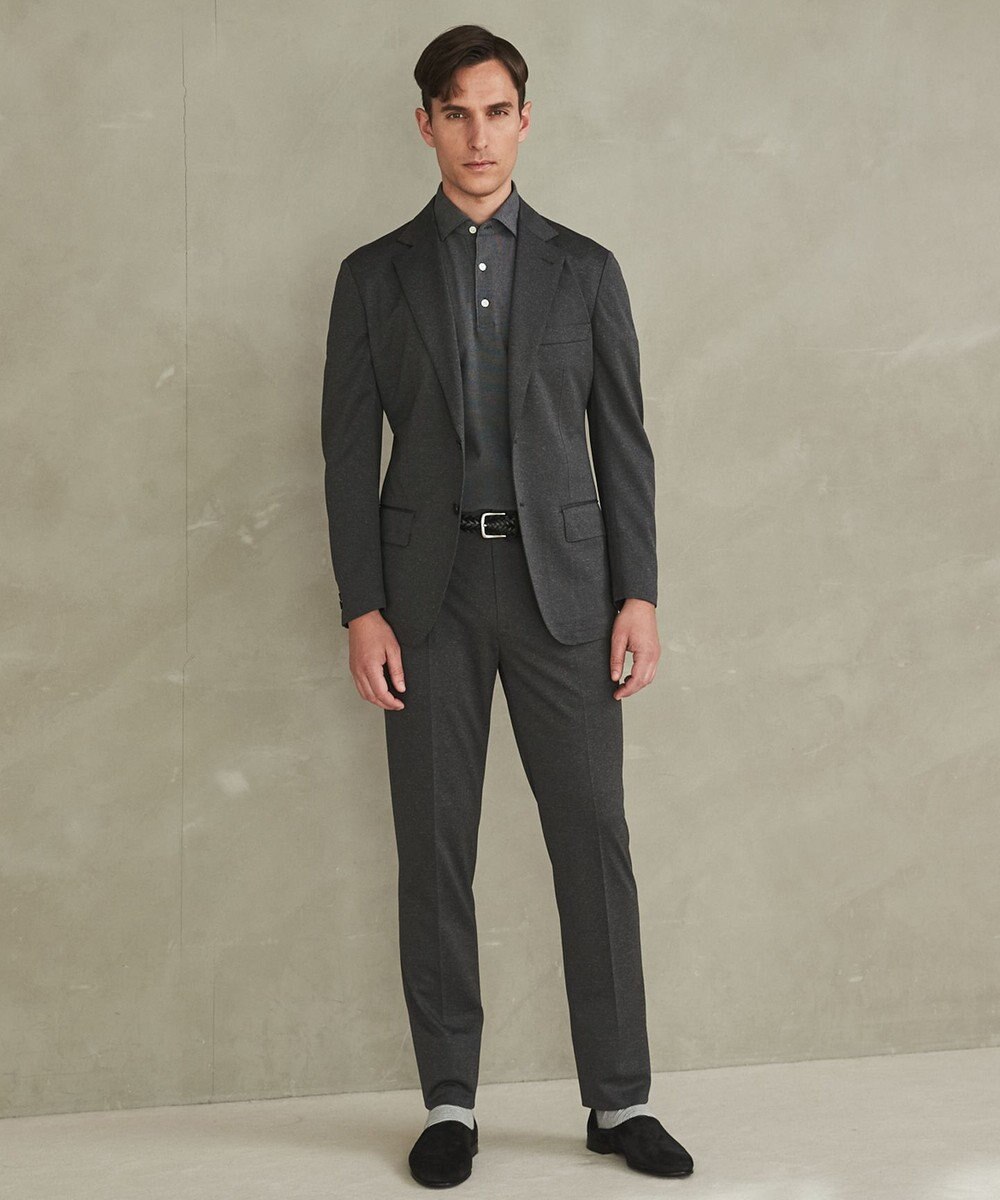 GOTAIRIKU セットアップ対応【洗える/ストレッチ/シワになりにくい】ドライジャージー セットアップパンツ 