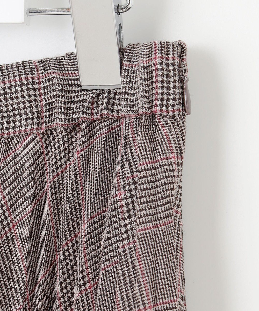 J.PRESS LADIES L 【洗える】テトロンレーヨンビエラ チェック プリーツ スカート 