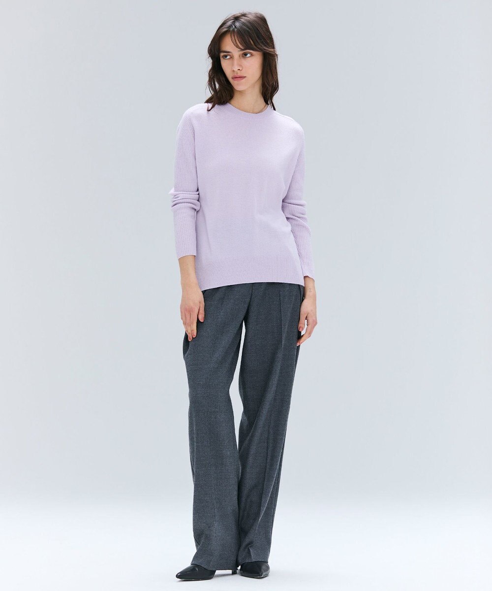 BEIGE， TERNES / 変形タックウールワイドパンツ 