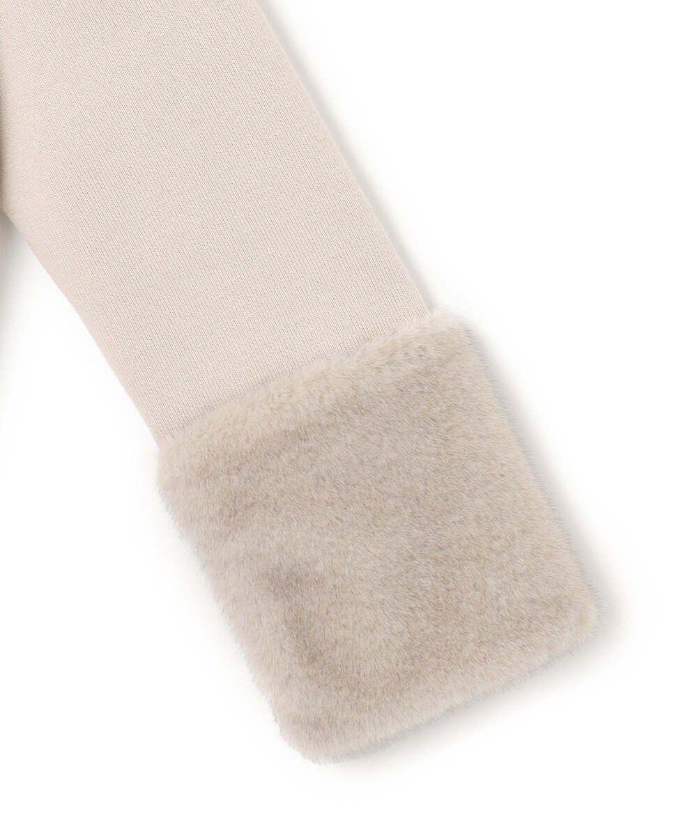 ICB ウールブレンドスムース デザインニット 