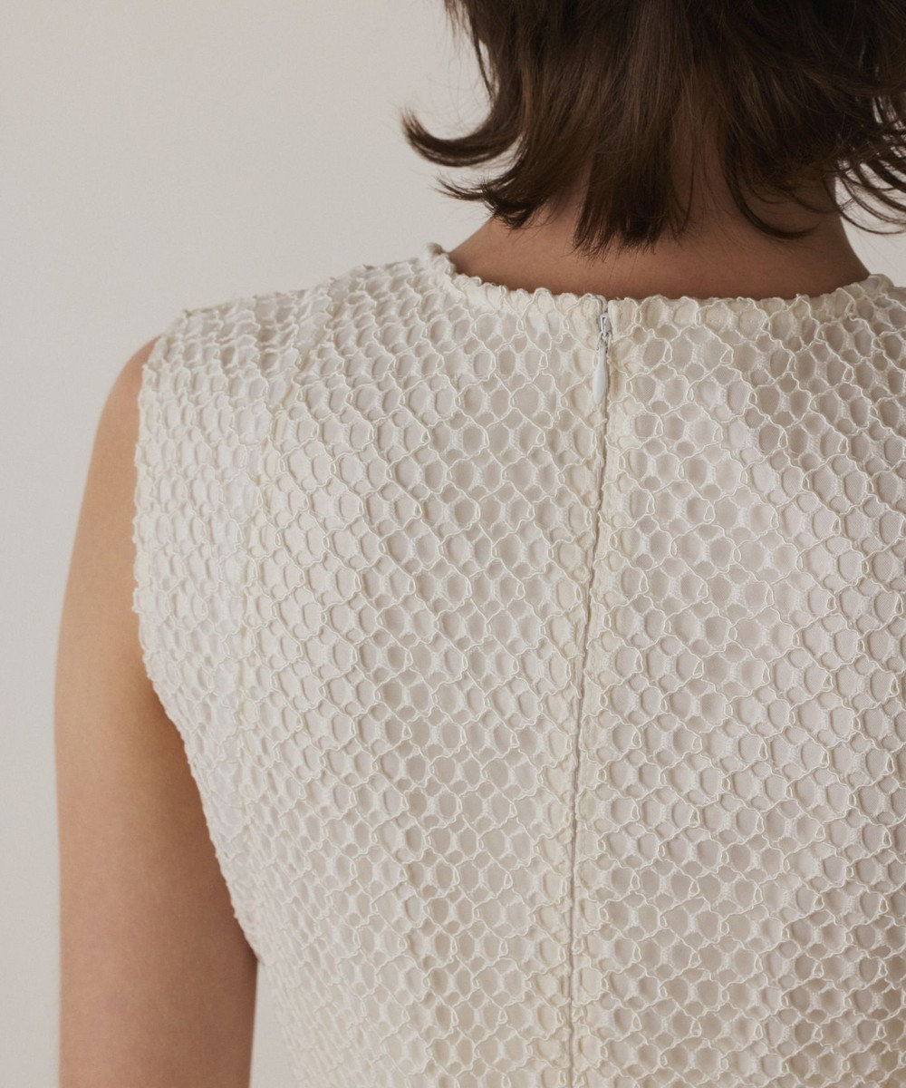 GRACE CONTINENTAL メッシュロングワンピース 