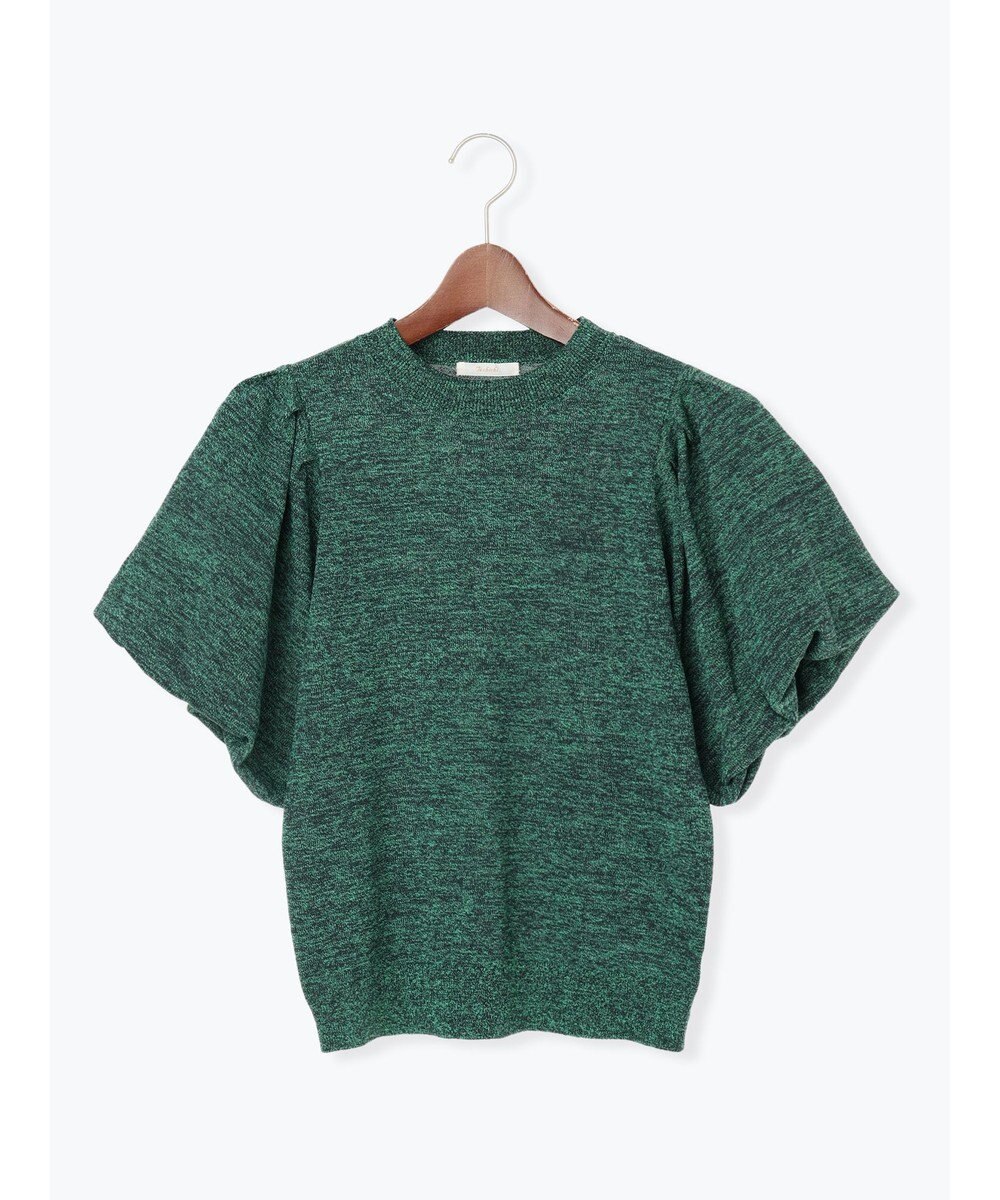 Te chichi バルーンスリーブメランジニット 