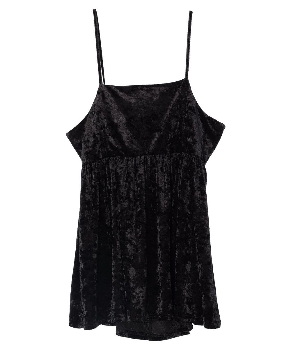 Green Parks ・ＥＬＥＮＣＡＲＥ　ＤＵＥクラッシュベロアキャミチュニック 