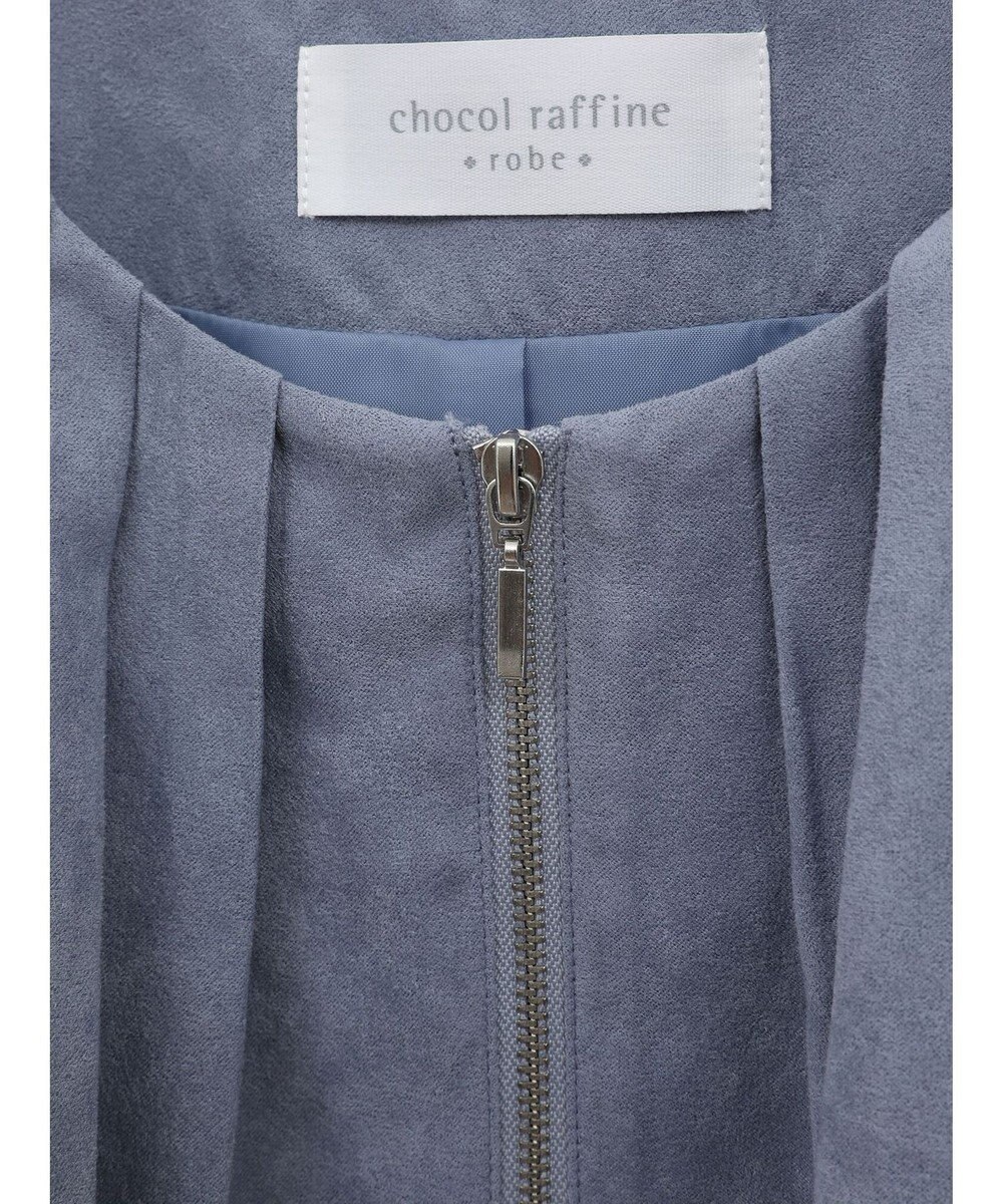 Green Parks ノーカラータックスウェード調ブルゾン 