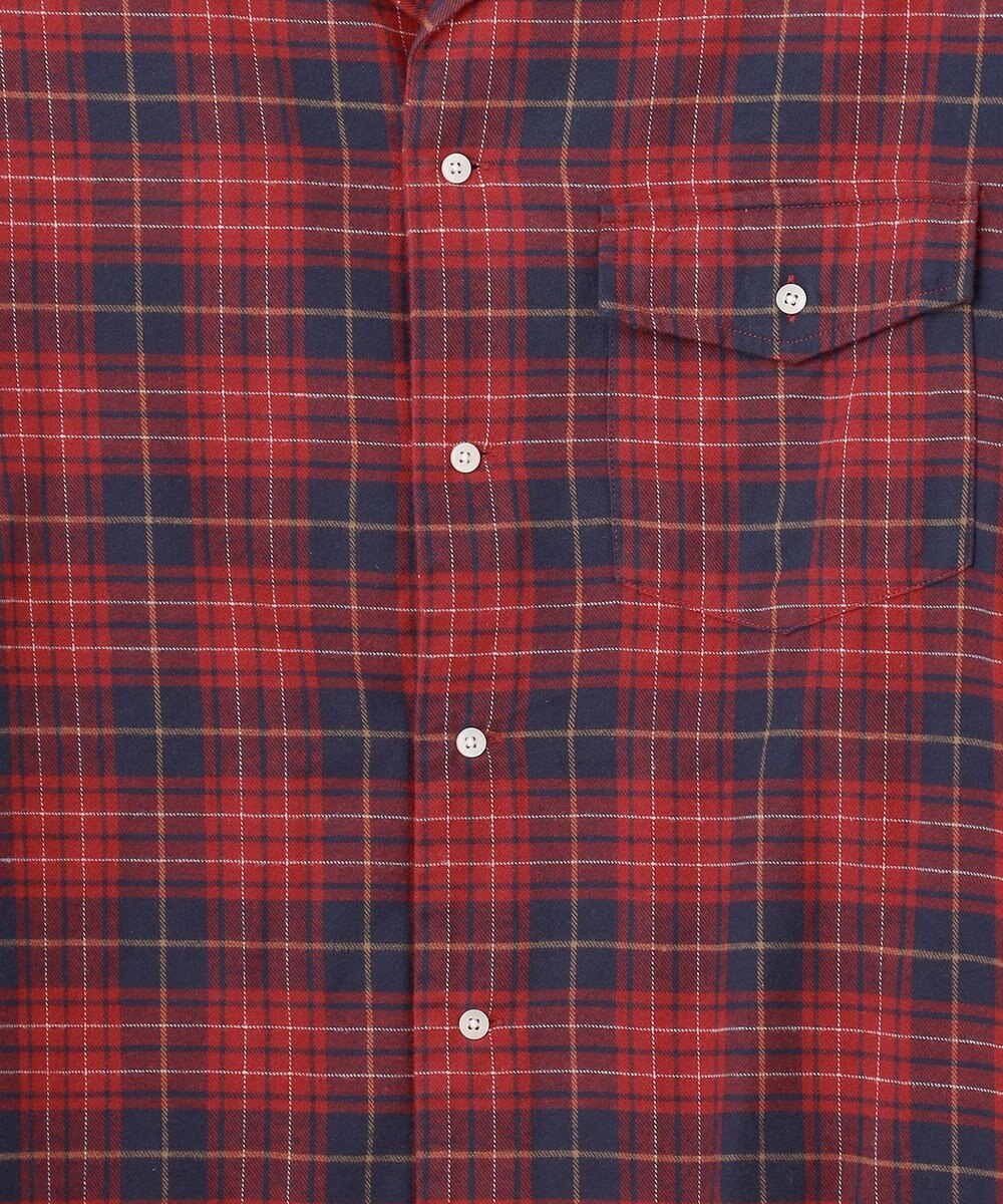 J.PRESS YORK STREET 【UNISEX】フランネル オープンカラーシャツ 