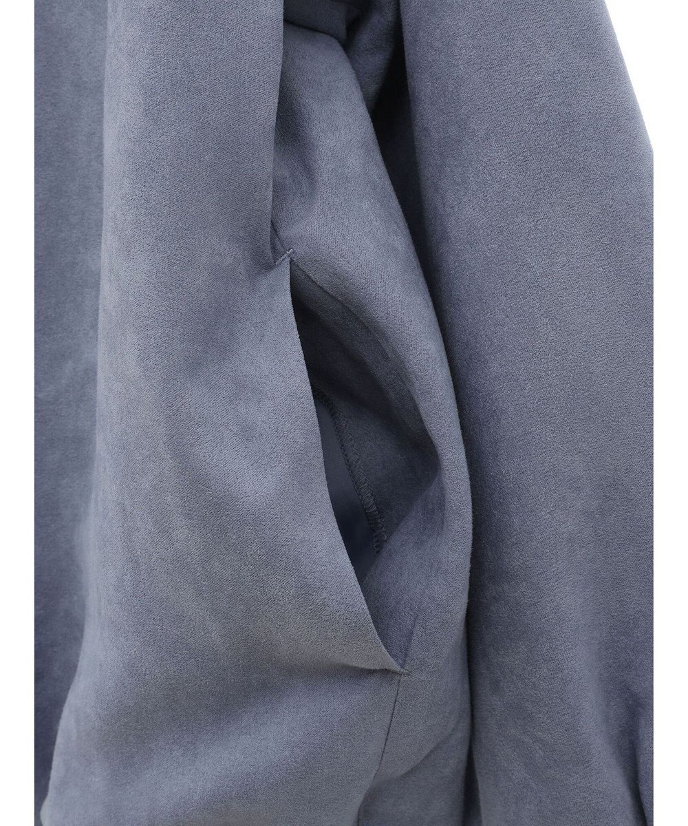 Green Parks ノーカラータックスウェード調ブルゾン 