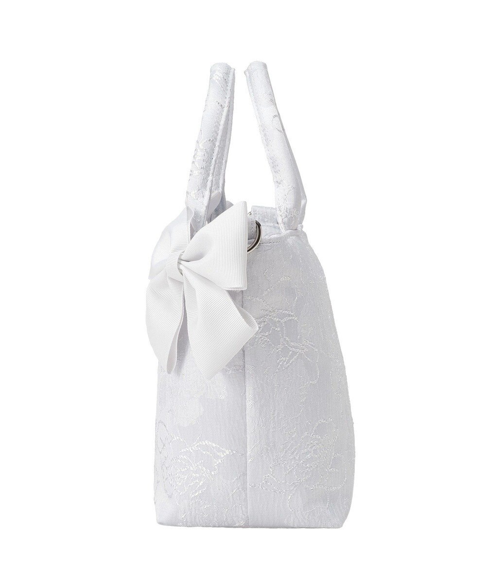 Maison de FLEUR ブルーマニアボリュームリボン２ＷａｙトートＳバッグ 