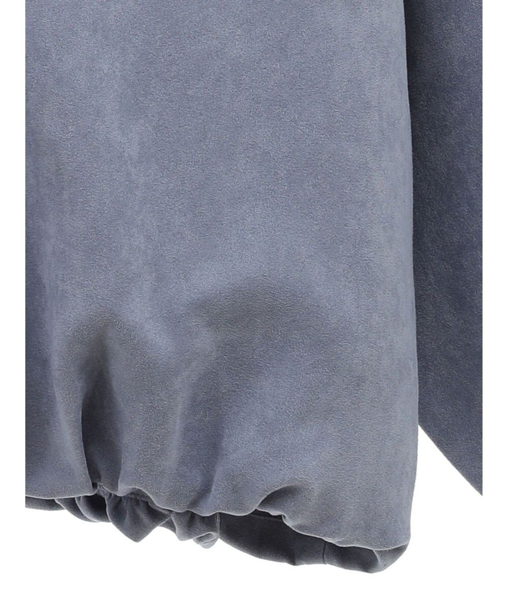 Green Parks ノーカラータックスウェード調ブルゾン 