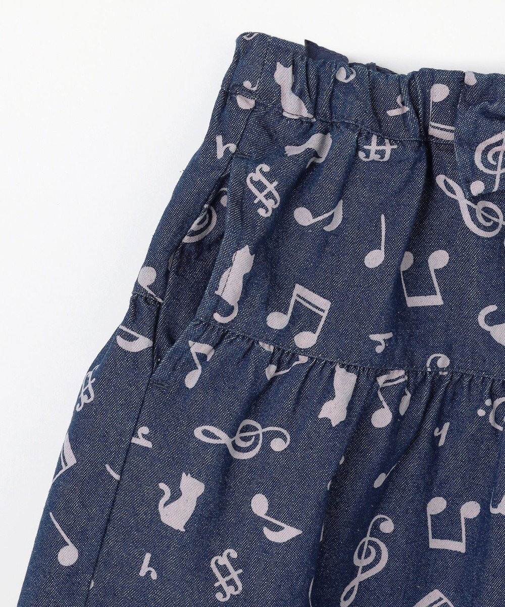 ANY KIDS 音符総柄キュロット 