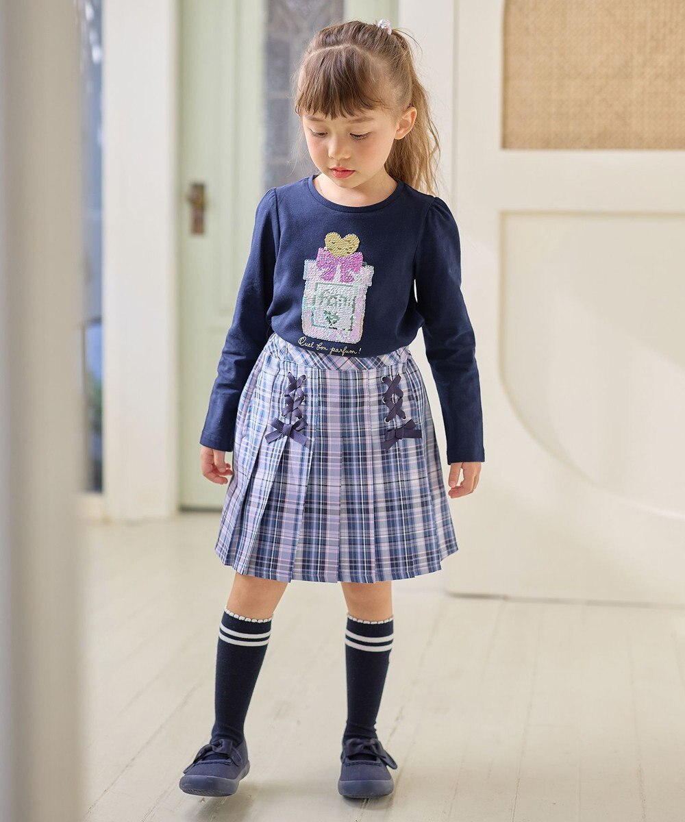 ANY KIDS ミラクルスパンコール 長袖 Tシャツ 