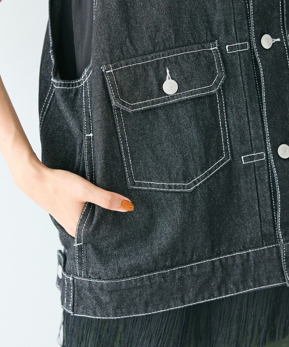 CRAFT STANDARD BOUTIQUE デニムリボンベスト 