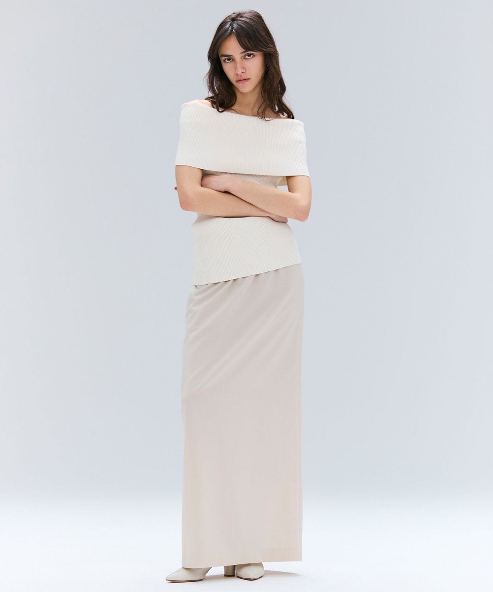 BEIGE， 【洗える/接触冷感/速乾/UVケア対応・Precious 8月号掲載】BATEAU / イージーウエストIラインロングスカート 