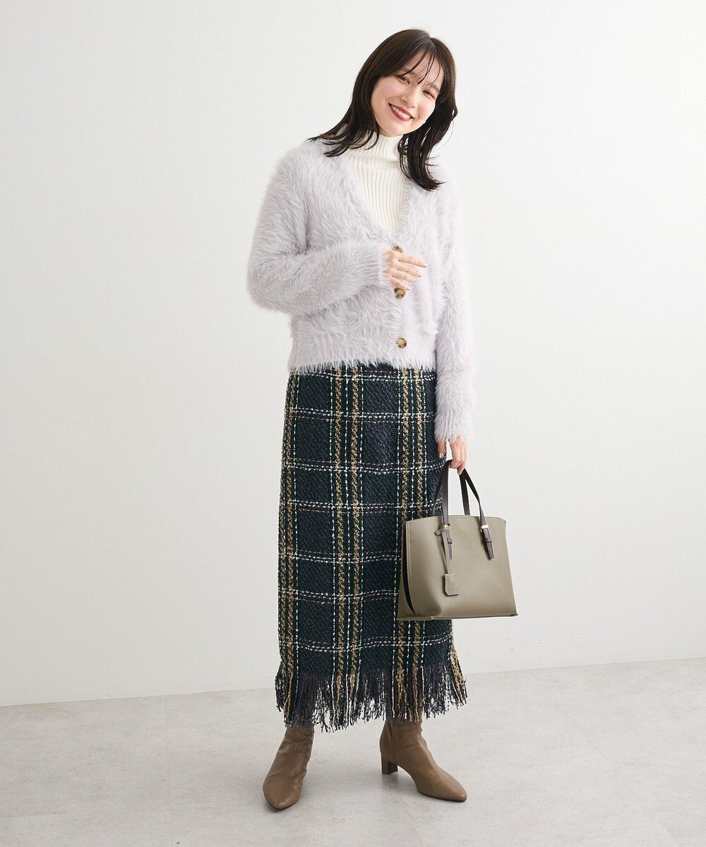 Green Parks ・Ｐｅｔｉｔ　Ｆｌｅｕｒ　シャギーニットカーディガン 