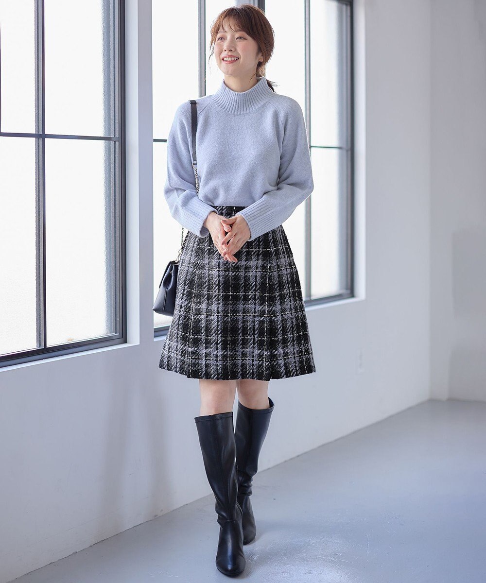 ANY SIS S  【大人百花掲載 ヨンアさん着用】ハイネックバックポイント ニット 