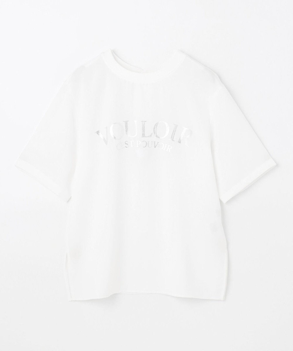 ANY 【WEB限定/UVカット/吸水速乾/接触冷感】ジョーゼットロゴ半袖Tシャツ 