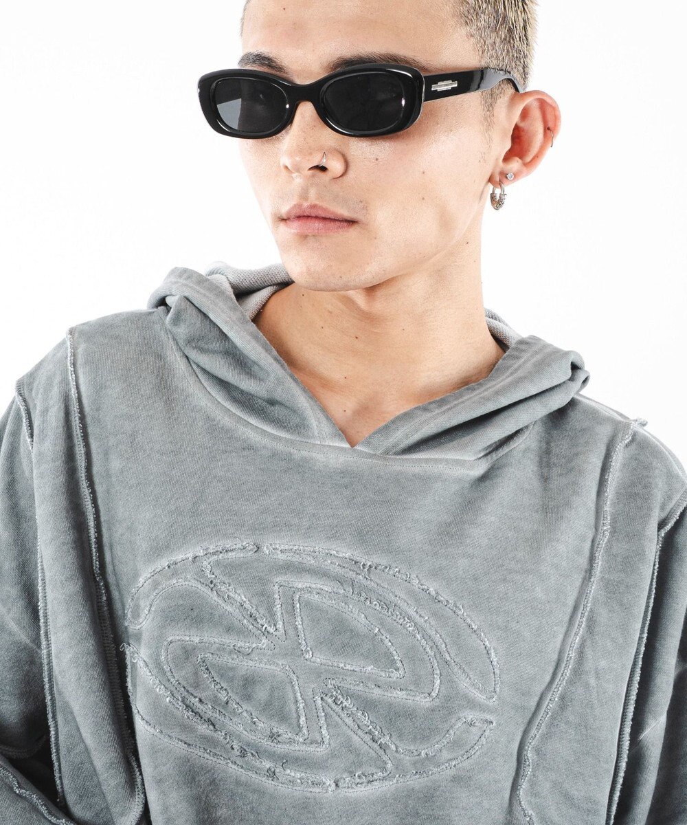 WEGO 【ユニセックス着用ITEM/MLサイズ展開】コールドダイスウィッチングプルパーカー 