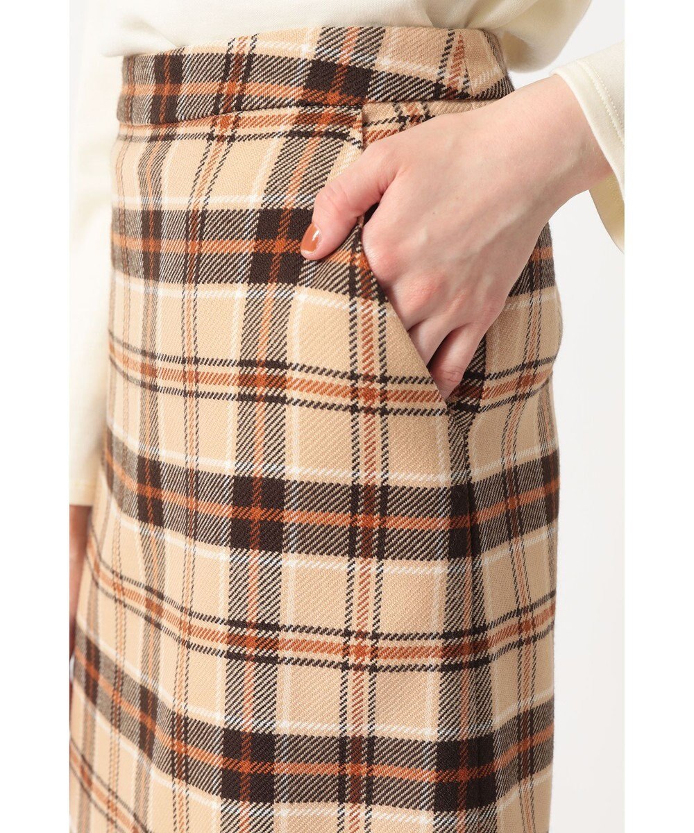DAKS タータンチェック タイトスカート 