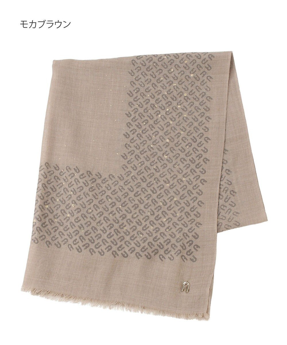 MOONBAT FURLA(フルラ）ウール100％ ウールアーチロゴストール 