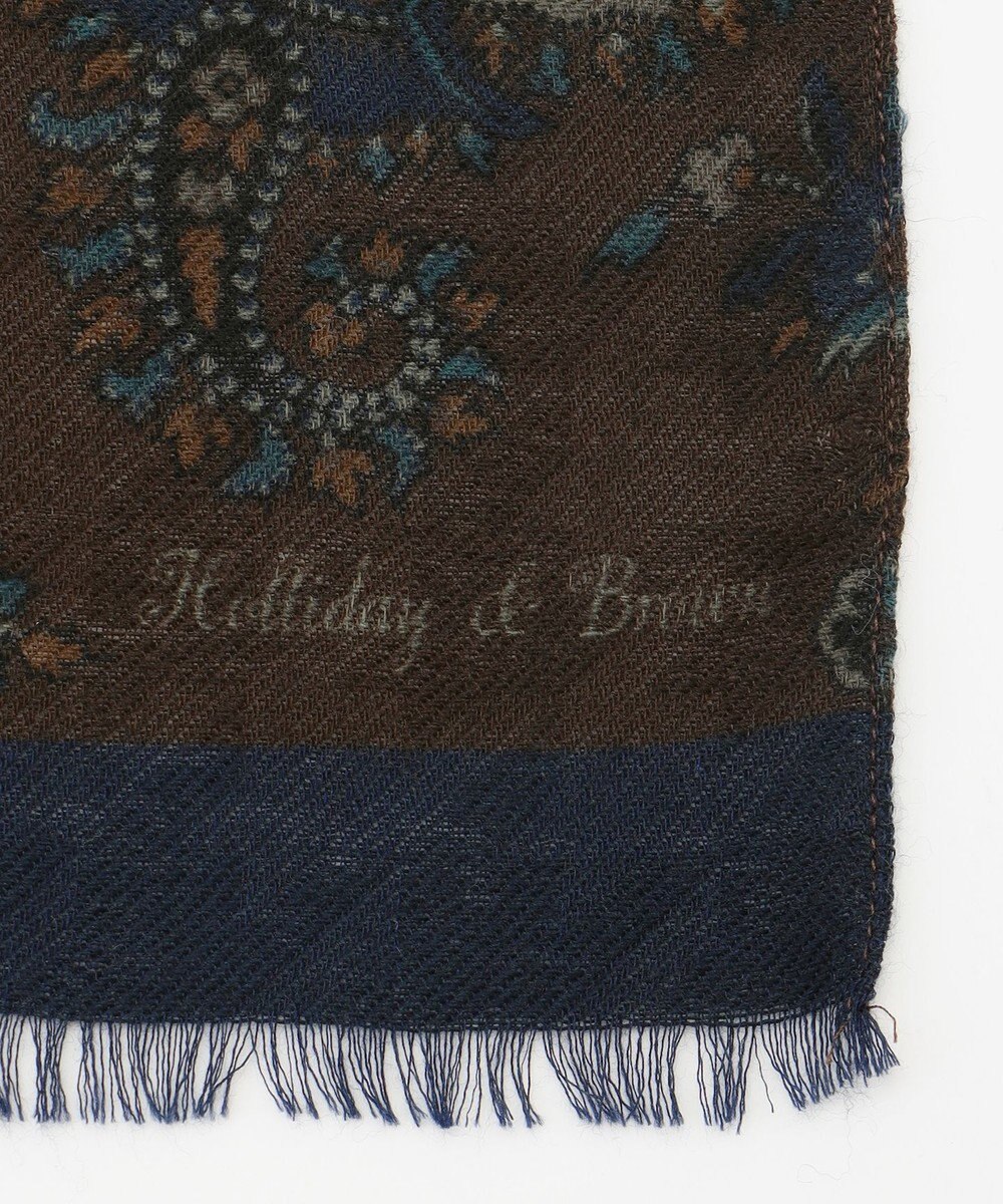 JOSEPH ABBOUD 【イタリアHolliday&Brown社製】ペイズリープリント ストール 