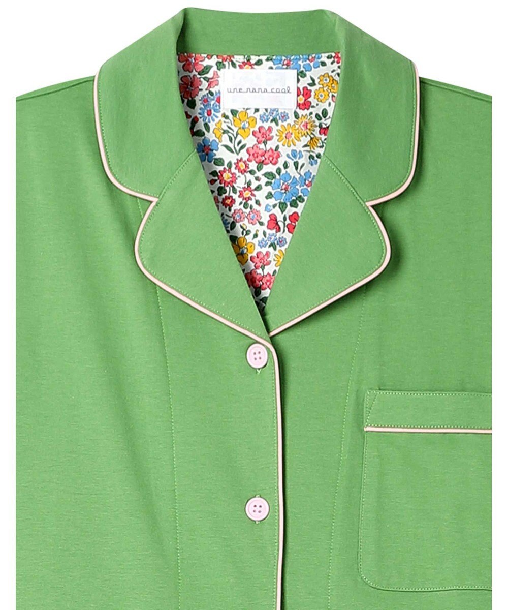 une nana cool 【綿100％】40ハイゲージ天竺半袖パジャマ MADE WITH LIBERTY FABRIC 