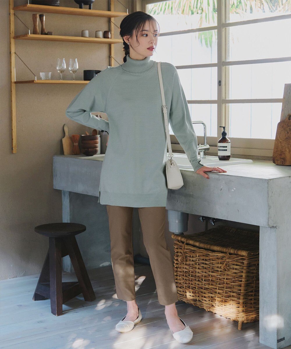 Tiaclasse 【安田美沙子さん着用・選べる2type・新色追加】ボタンニットチュニック 