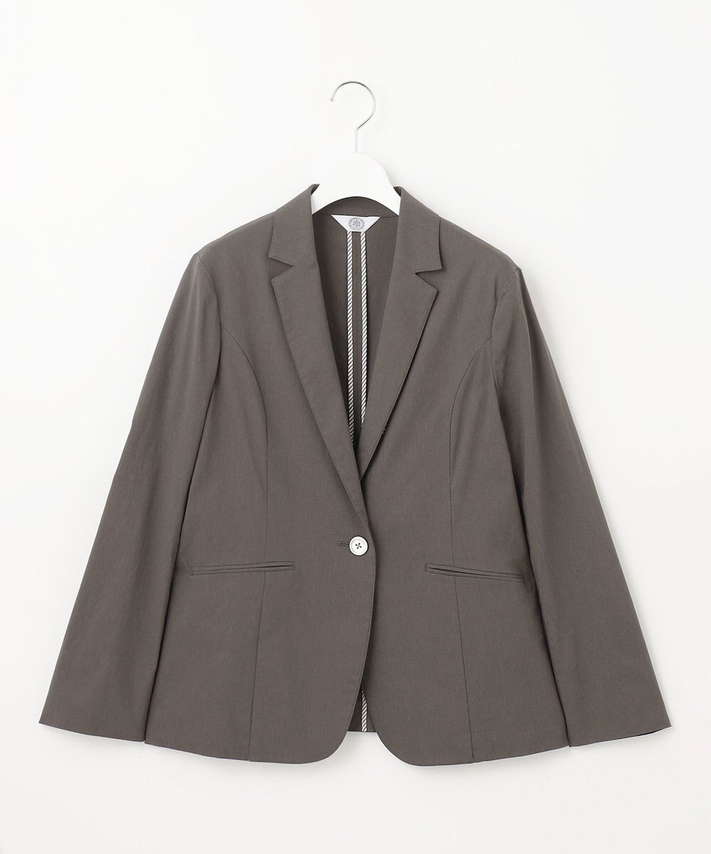 J.PRESS LADIES 【セットアップ対応】セルロースリネンストレッチ テーラード ジャケット 