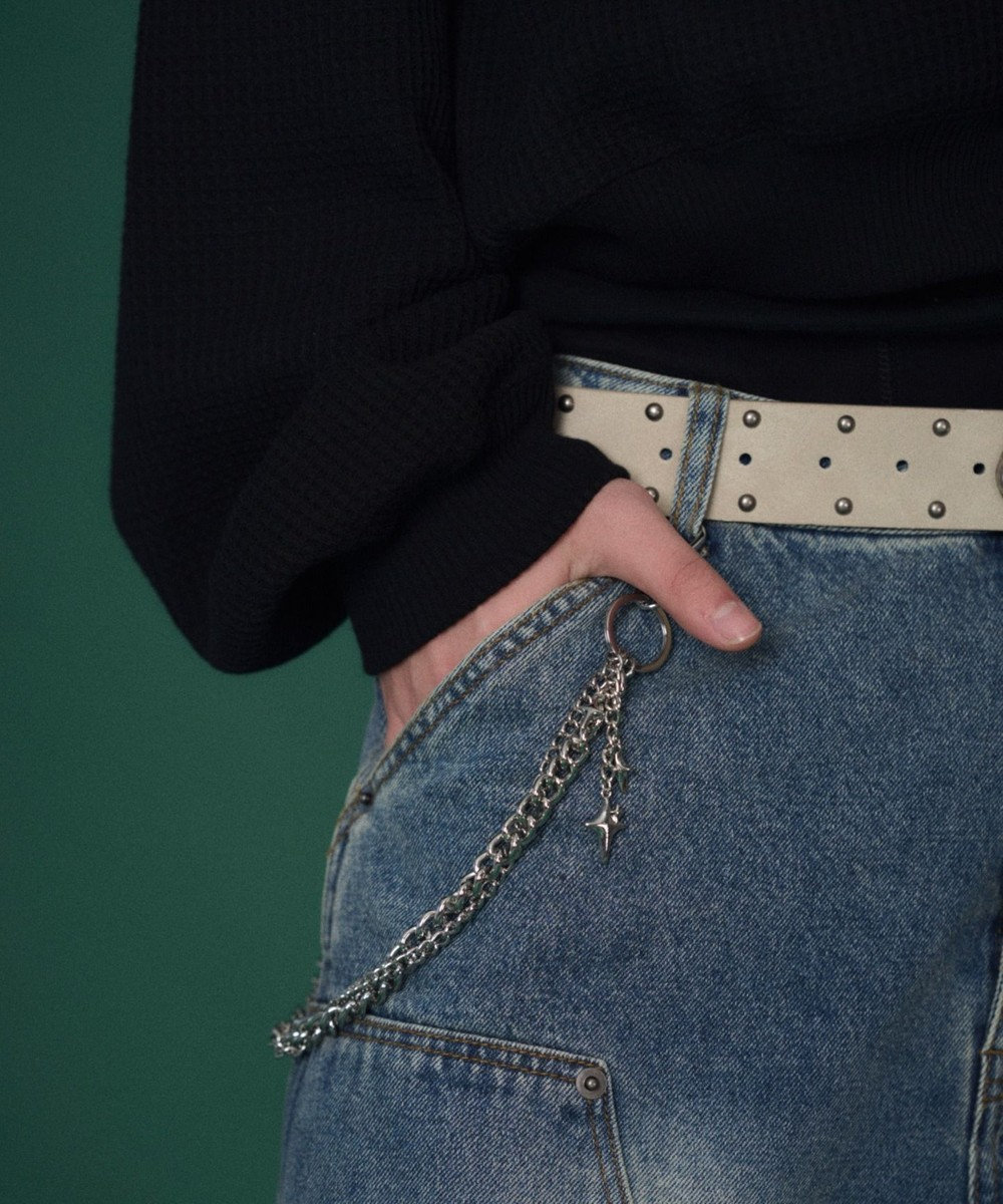 WEGO 【ユニセックス着用ITEM】ワッフルグラフィックカットZIPパーカー 