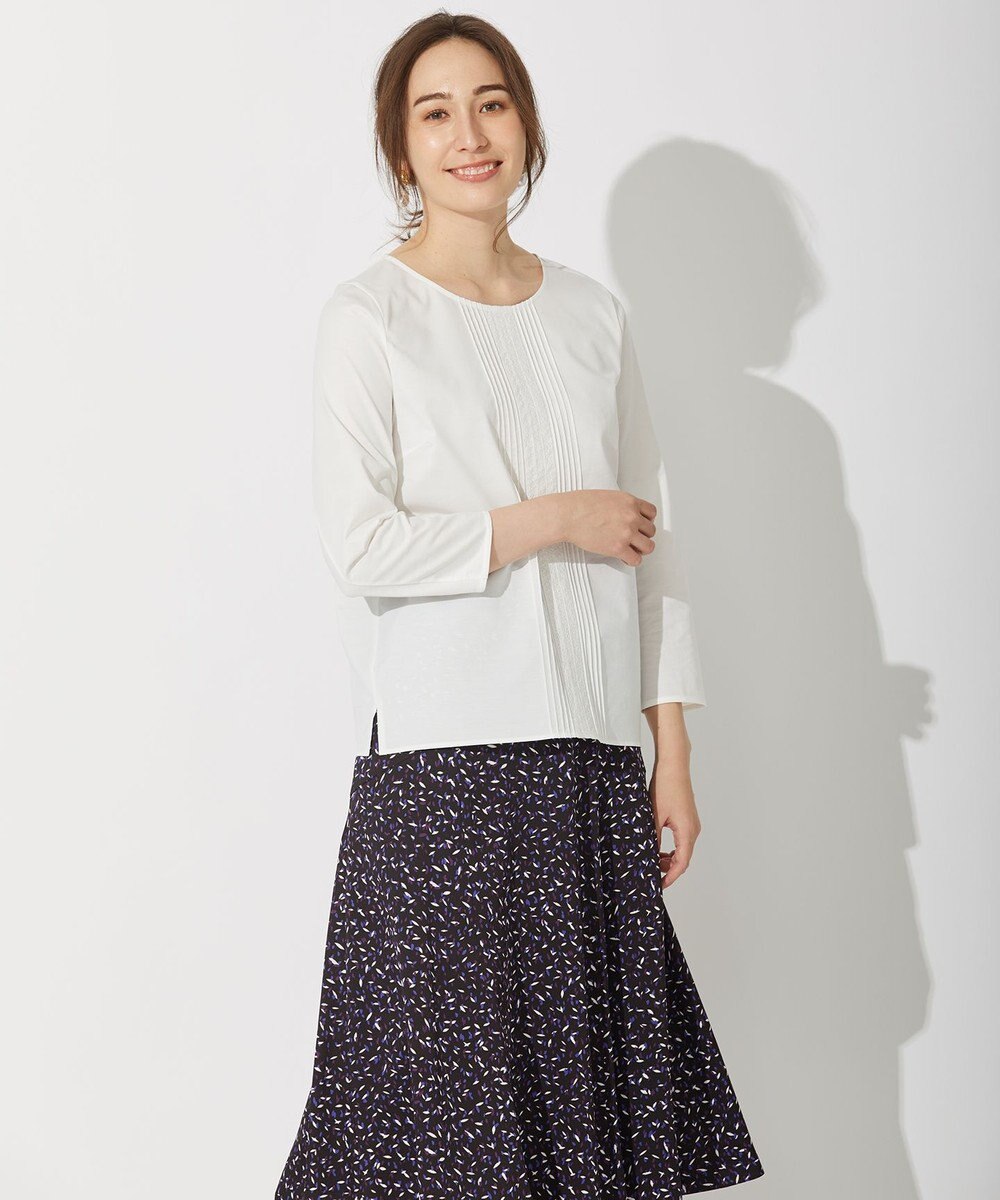 自由区 【洗える・ジャージー素材】フロントレースジャージー プルオーバー 