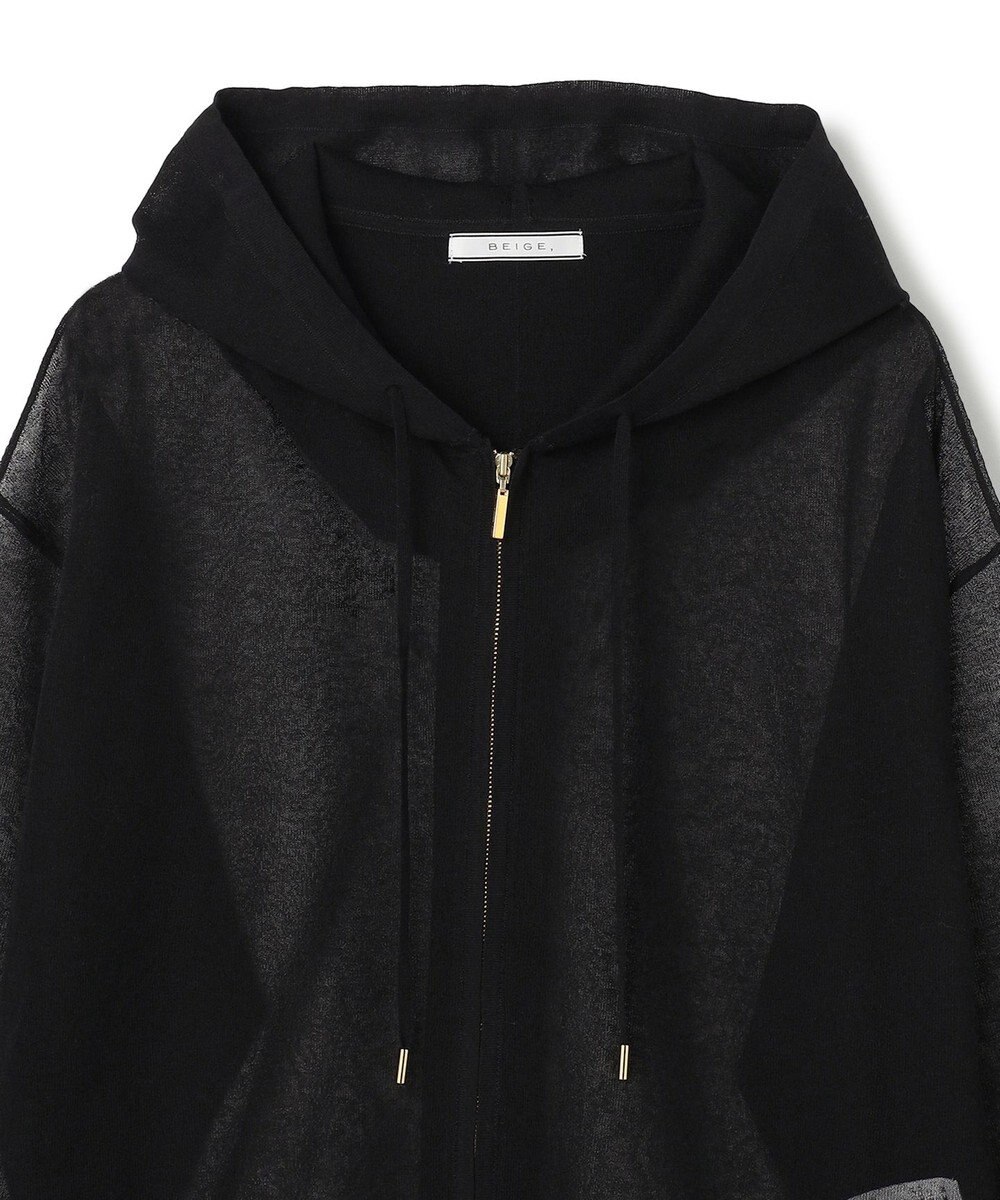 BEIGE， SIDERITE / シアージップフーディーニット 