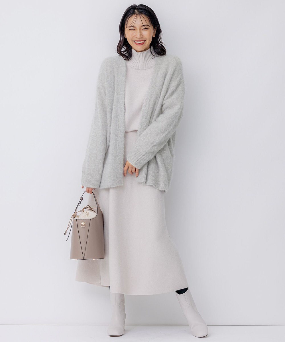 23区 【洗える】ウールカシミヤ ハイネック ニット 