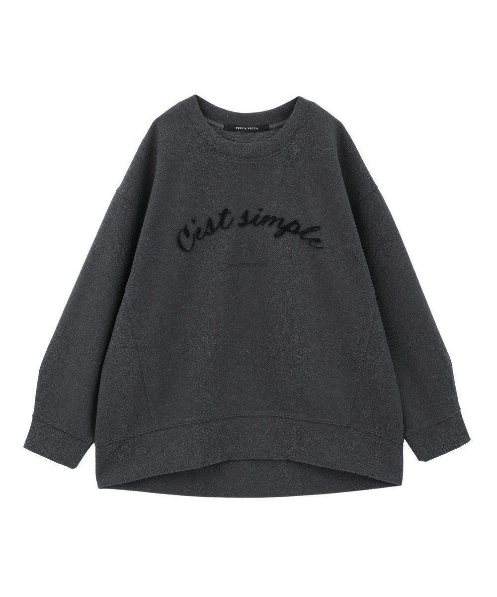 YECCA VECCA 起毛ロゴプルオーバー 