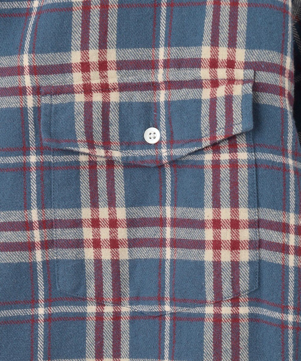 J.PRESS YORK STREET 【UNISEX】フランネル オープンカラーシャツ 