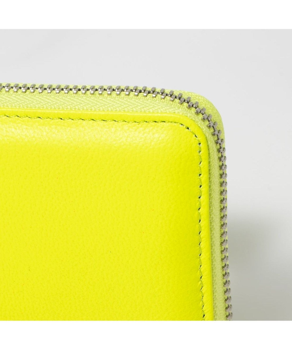 UNBILLION ペルケ perche / 蛍光レザーストラップ付き・ジャバラカードウォレット 