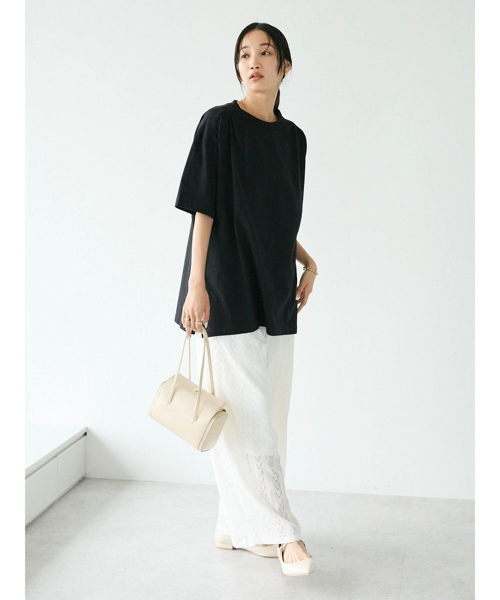 CRAFT STANDARD BOUTIQUE ヴィンテージ風天竺 ショルダーギャザーチュニック 