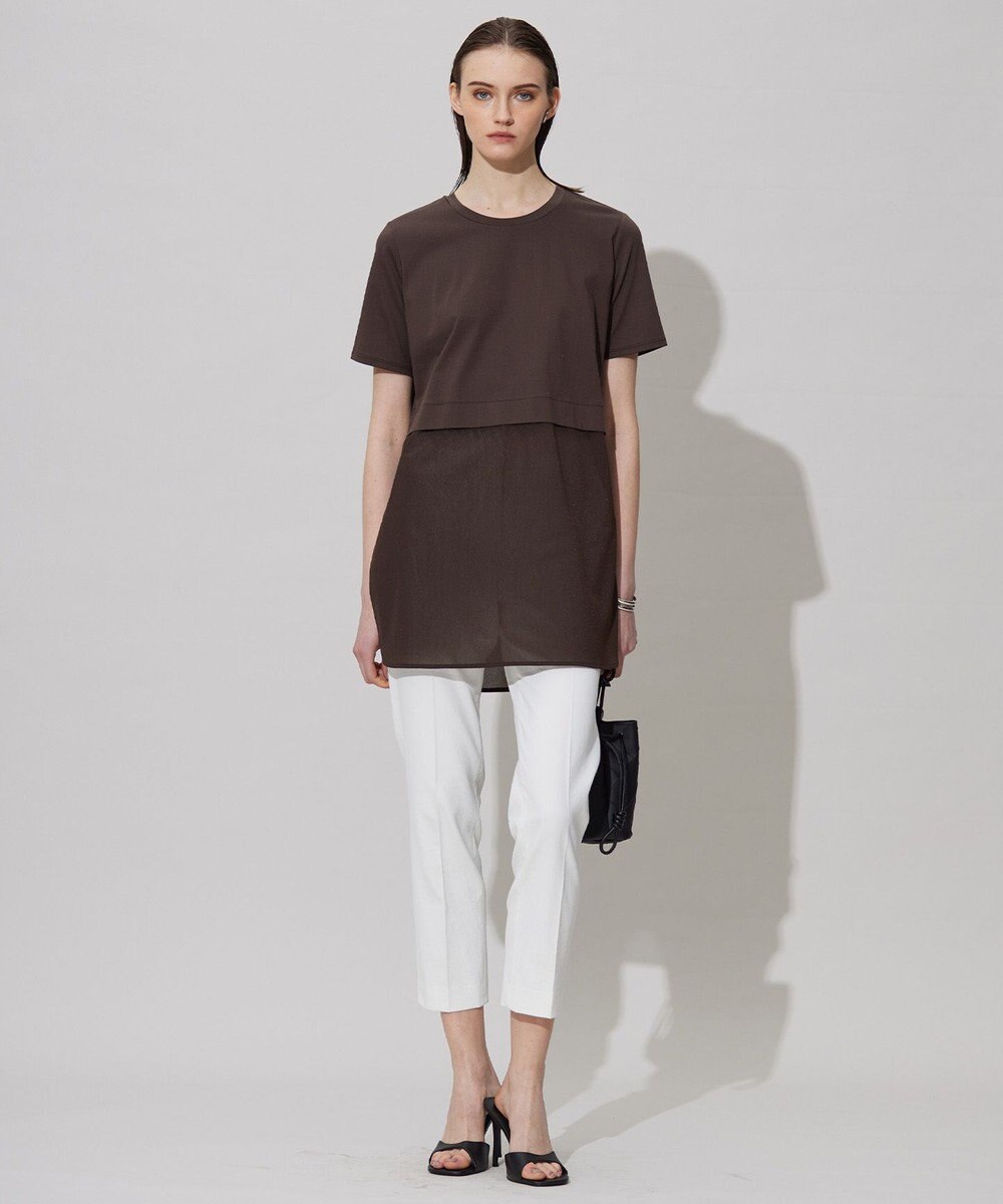 ICB L 【人気のため新色追加・UVケア・洗える】シアージャージーコンビ カットソー 