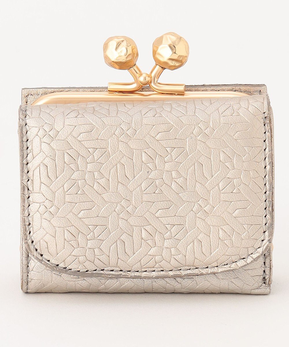 UNBILLION perche 抗菌レザー型押し外がまミニウォレット 