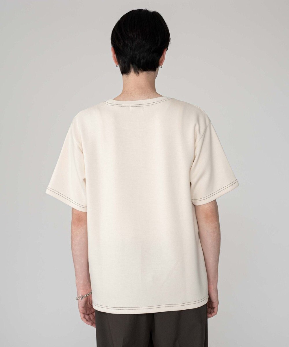 WEGO 【ユニセックス着用ITEM/MLサイズ展開】カラーステッチT（SS） 