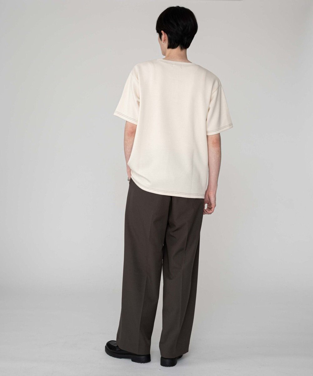 WEGO 【ユニセックス着用ITEM/MLサイズ展開】カラーステッチT（SS） 