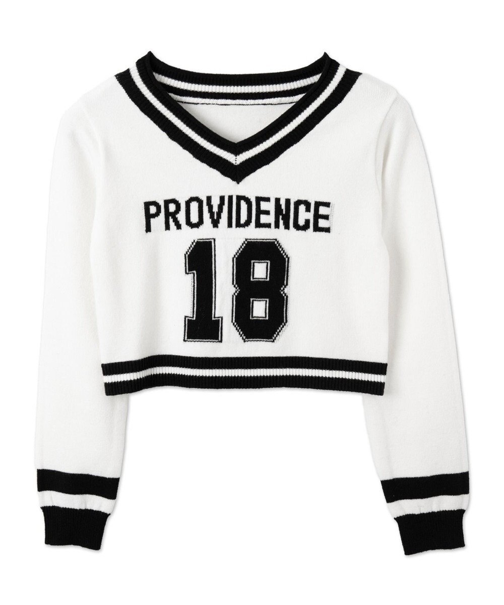 WEGO ナンバリングコンパクトニット 