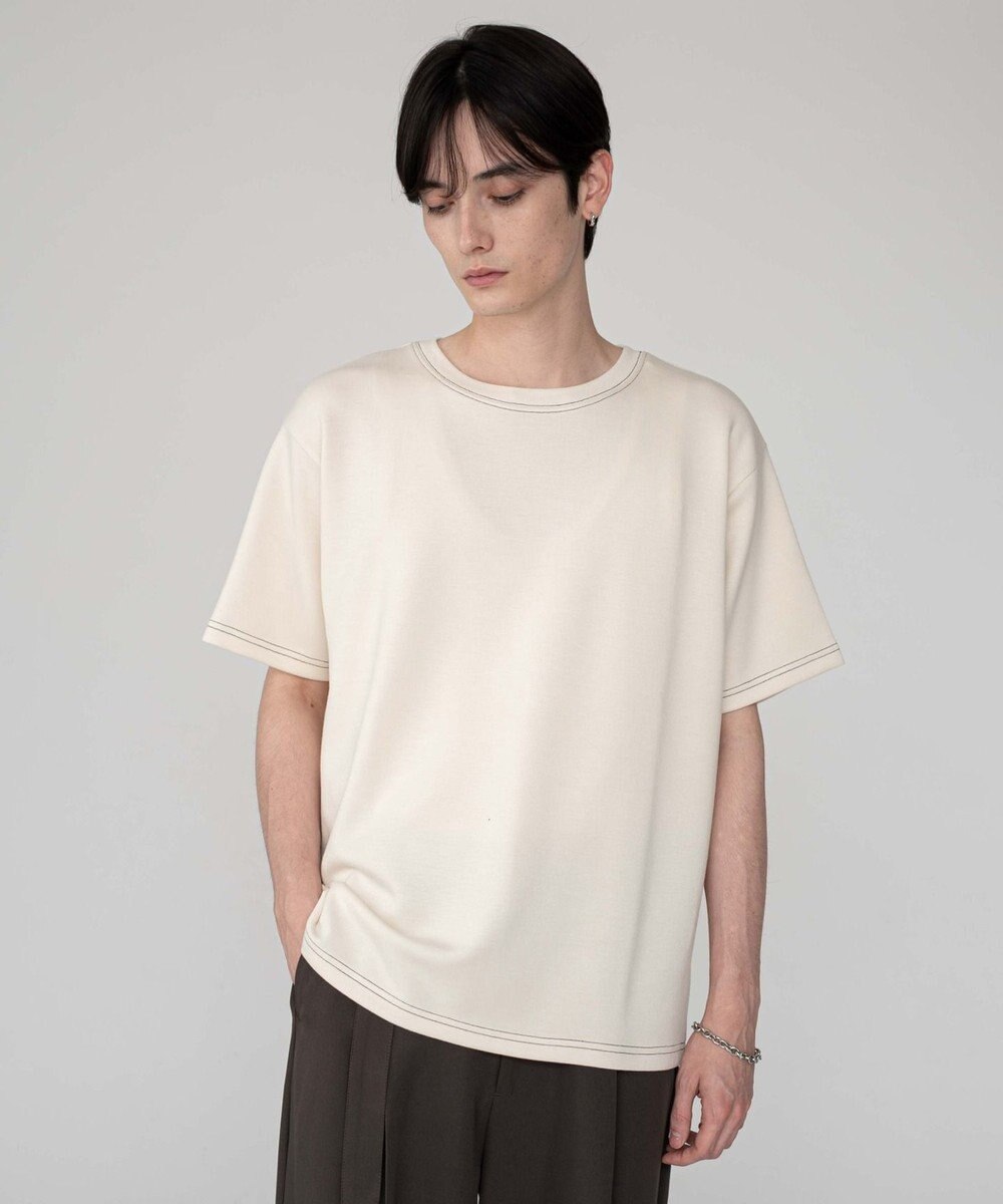 WEGO 【ユニセックス着用ITEM/MLサイズ展開】カラーステッチT（SS） 