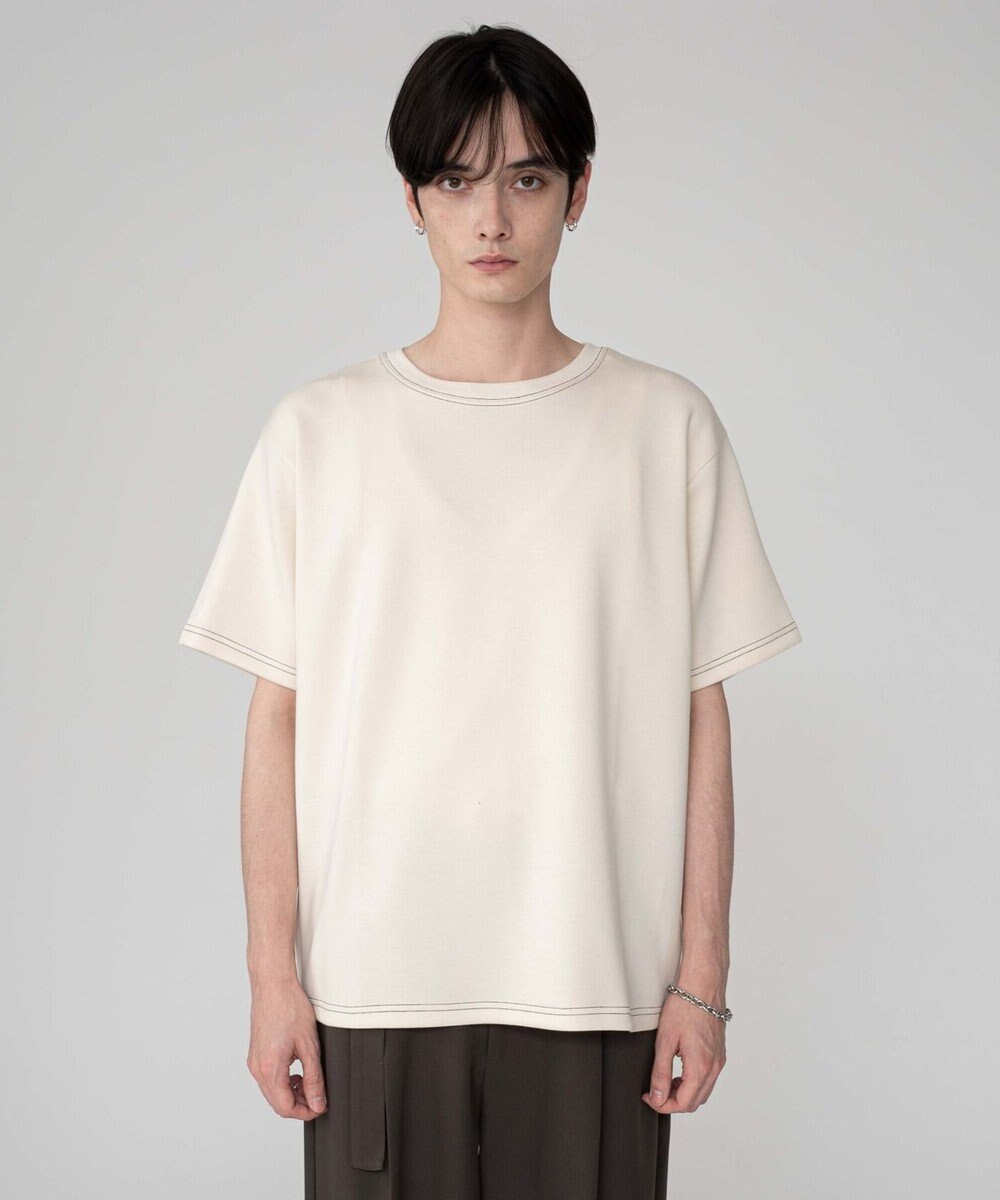 WEGO 【ユニセックス着用ITEM/MLサイズ展開】カラーステッチT（SS） 