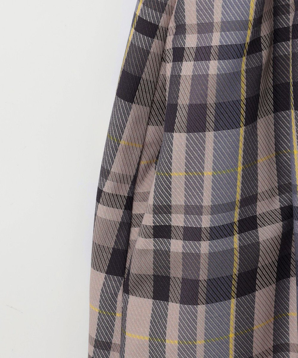 組曲 【リボンタイ付き】シアーツイルチェック ワンピース 