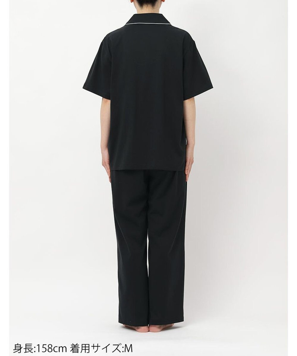 une nana cool 【綿100%】60/2 やわらか天竺 半袖開襟パジャマ MADE WITH LIBERTY FABRIC 