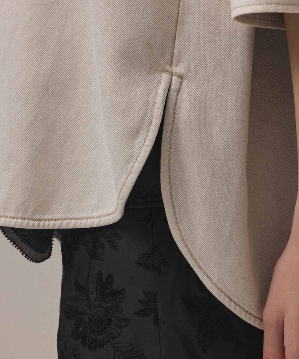 GRACE CONTINENTAL ツイルハーフスリーブシャツ 