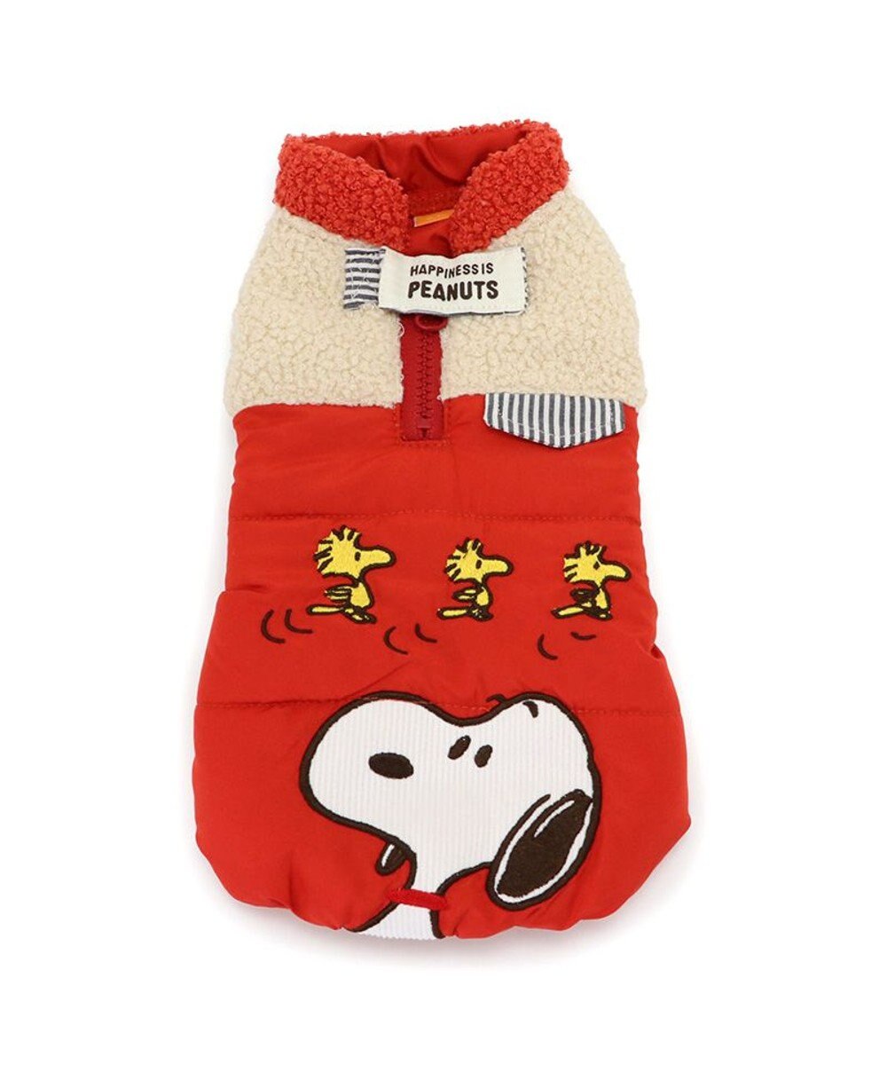 PET PARADISE スヌーピー 遠赤外線 エアベスト 《オレンジ》 中型犬 大型犬 