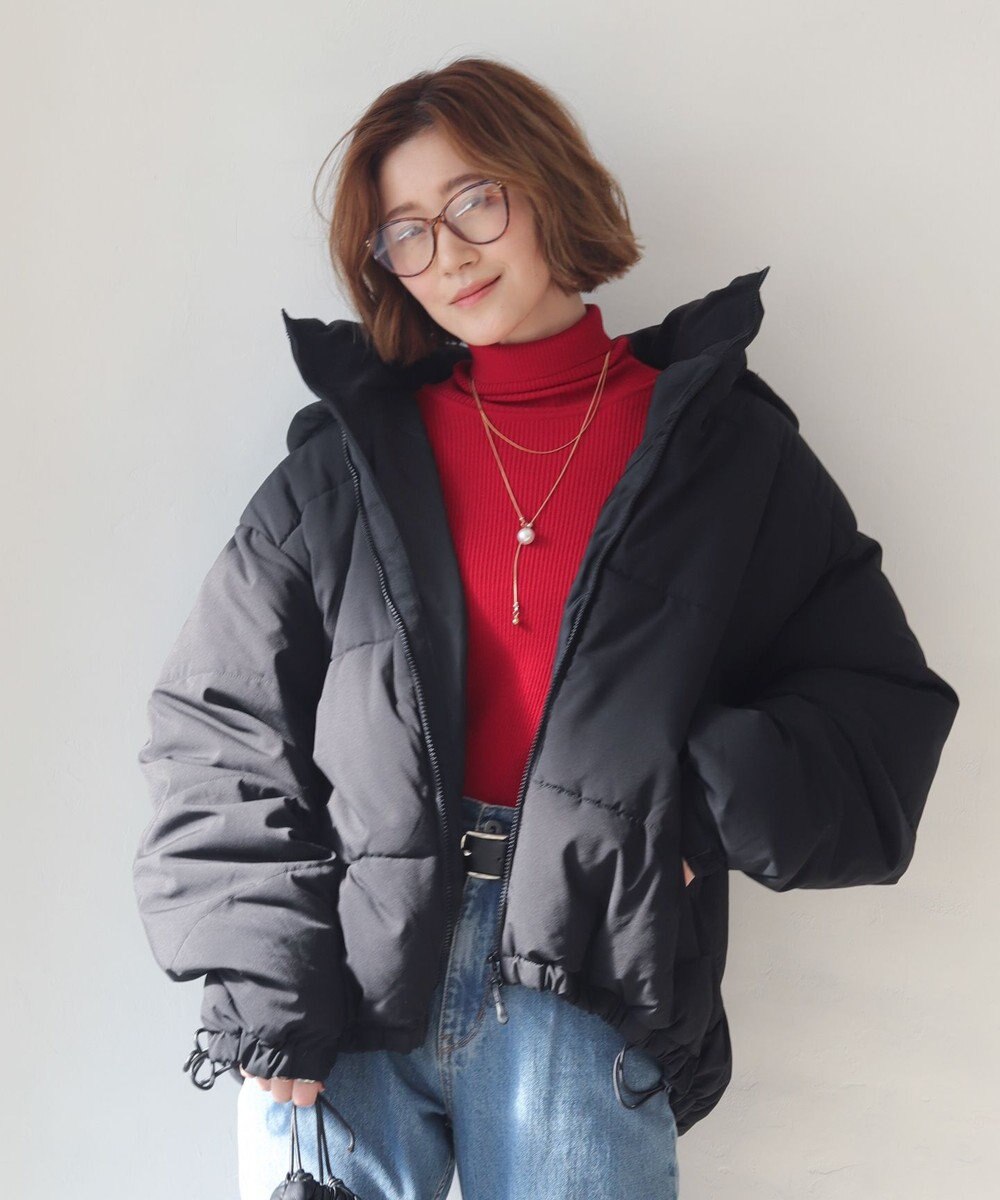 WEGO 【25年秋冬新作/ユニセックス着用ITEM/SMLサイズ展開】2WAYパファーブルゾン 