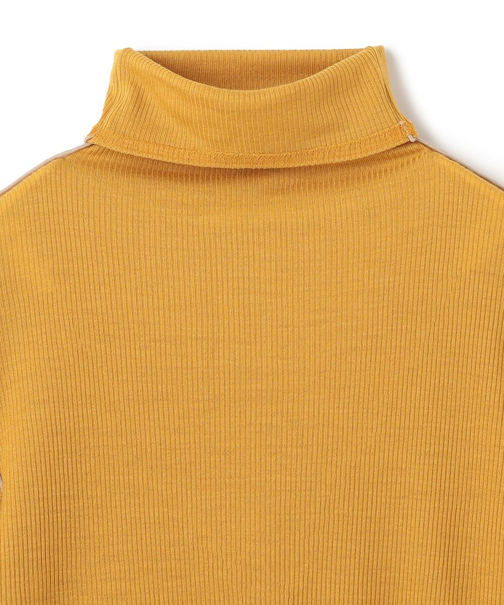 BEIGE， 【洗える・GISELe 10月号掲載】FORD / ウール配色メローハイネックカットソー 