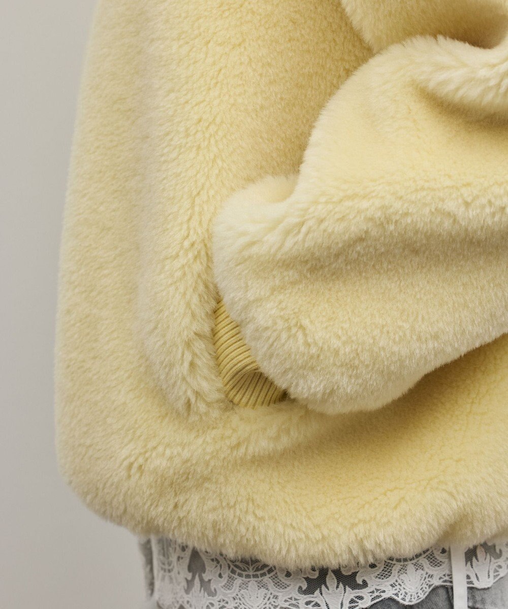 GRACE CONTINENTAL ウールボアスタンドカラージャケット 