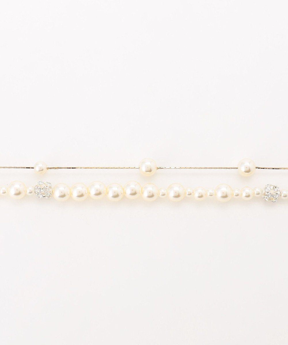 ANY SIS ロンデルパール調ステーション ネックレス 