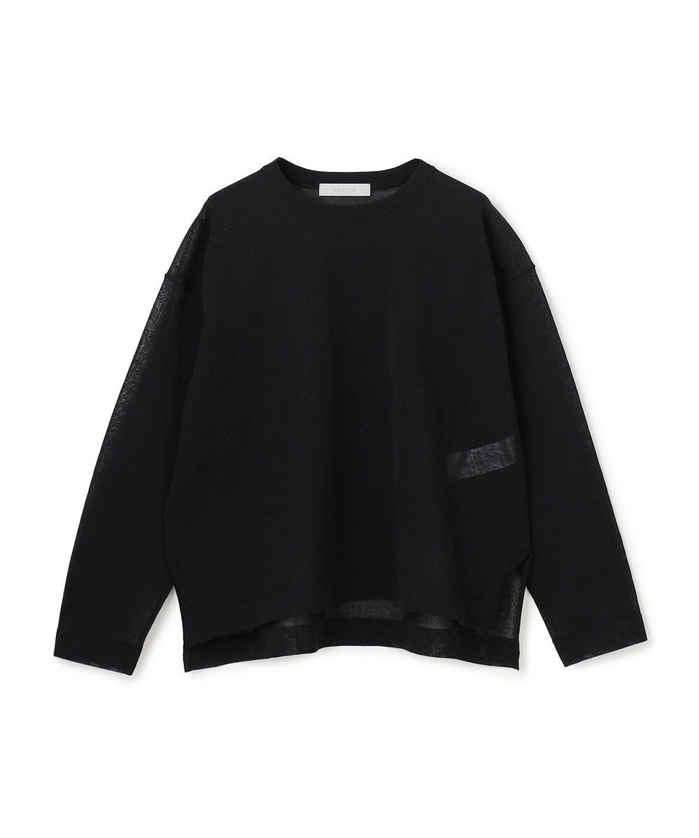 UNFILO シアーフォルムニット クルーネック 
